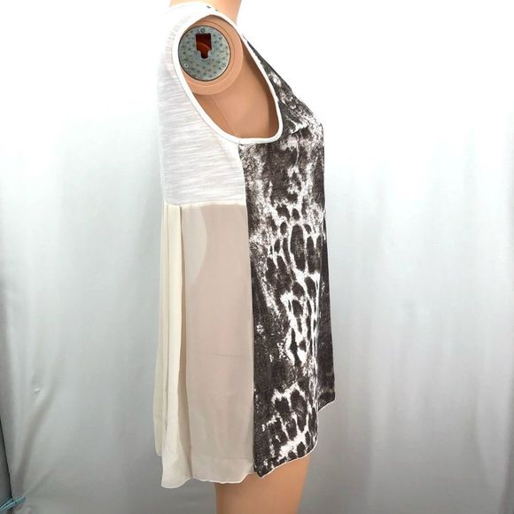 Vanilla Sugar Womens Sleeveless Tank Top Gray Animal Print Size M VTG y2k USA - Picture 7 of 9